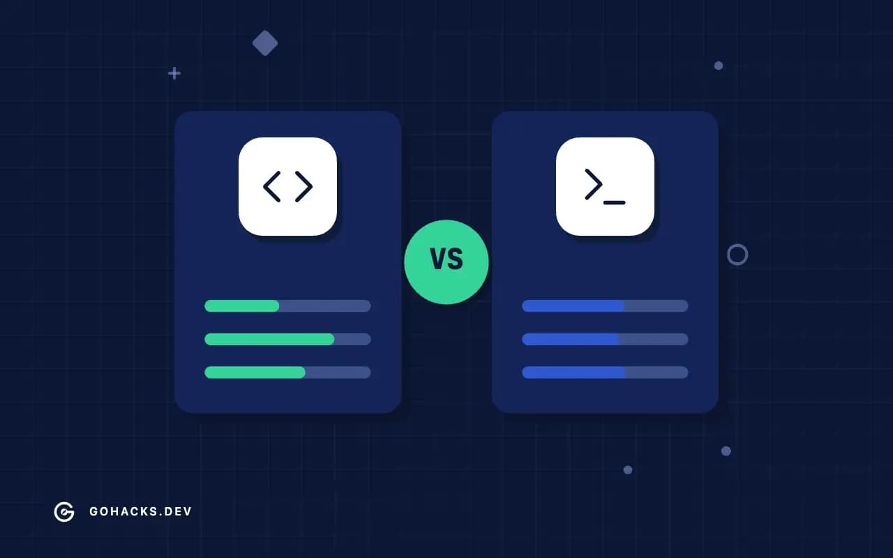 Flat illustration of two options weighed side by side.