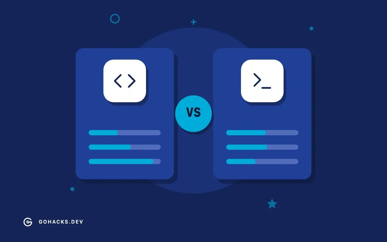 Flat illustration of two options weighed side by side.