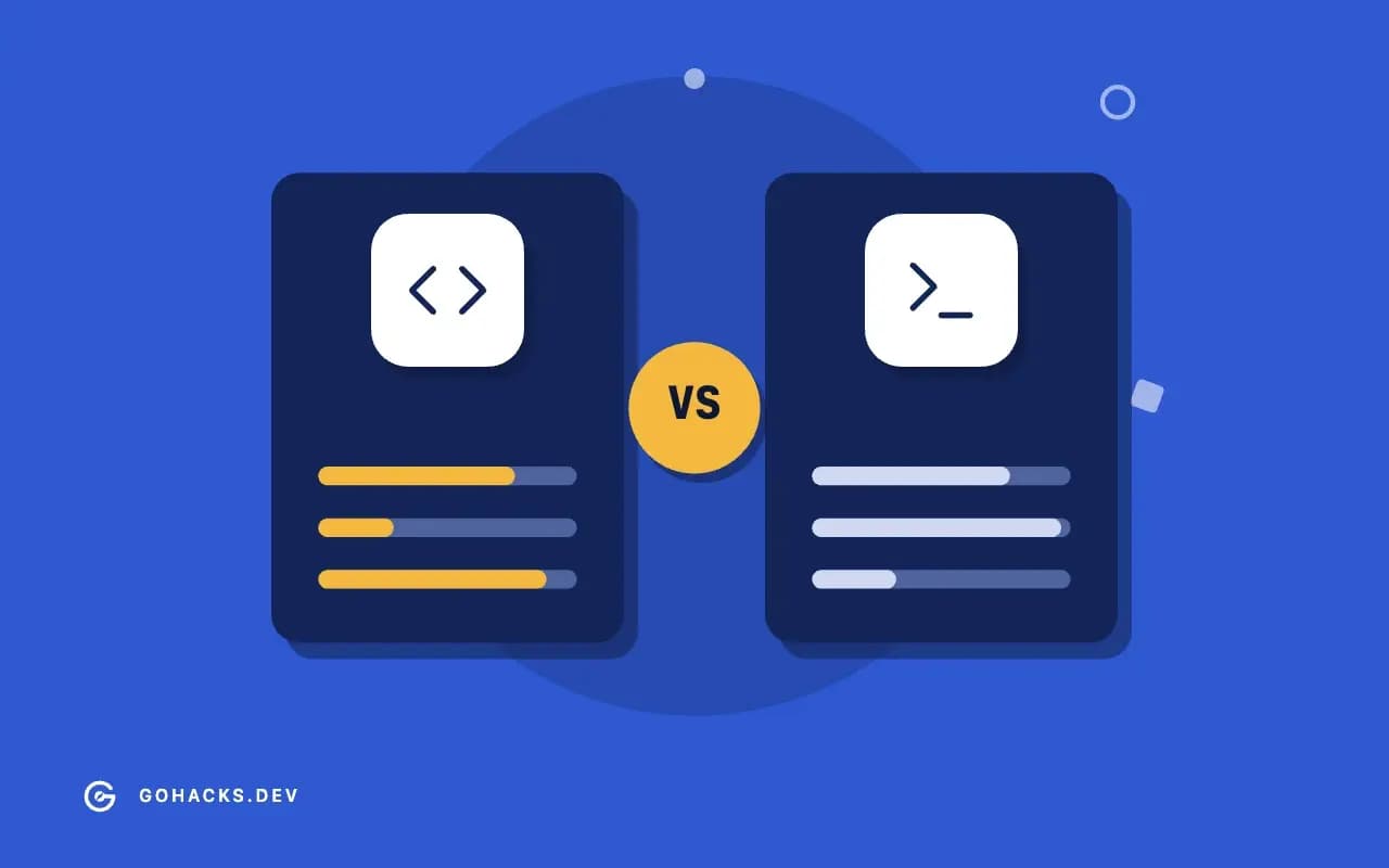 Flat illustration of two options weighed side by side.