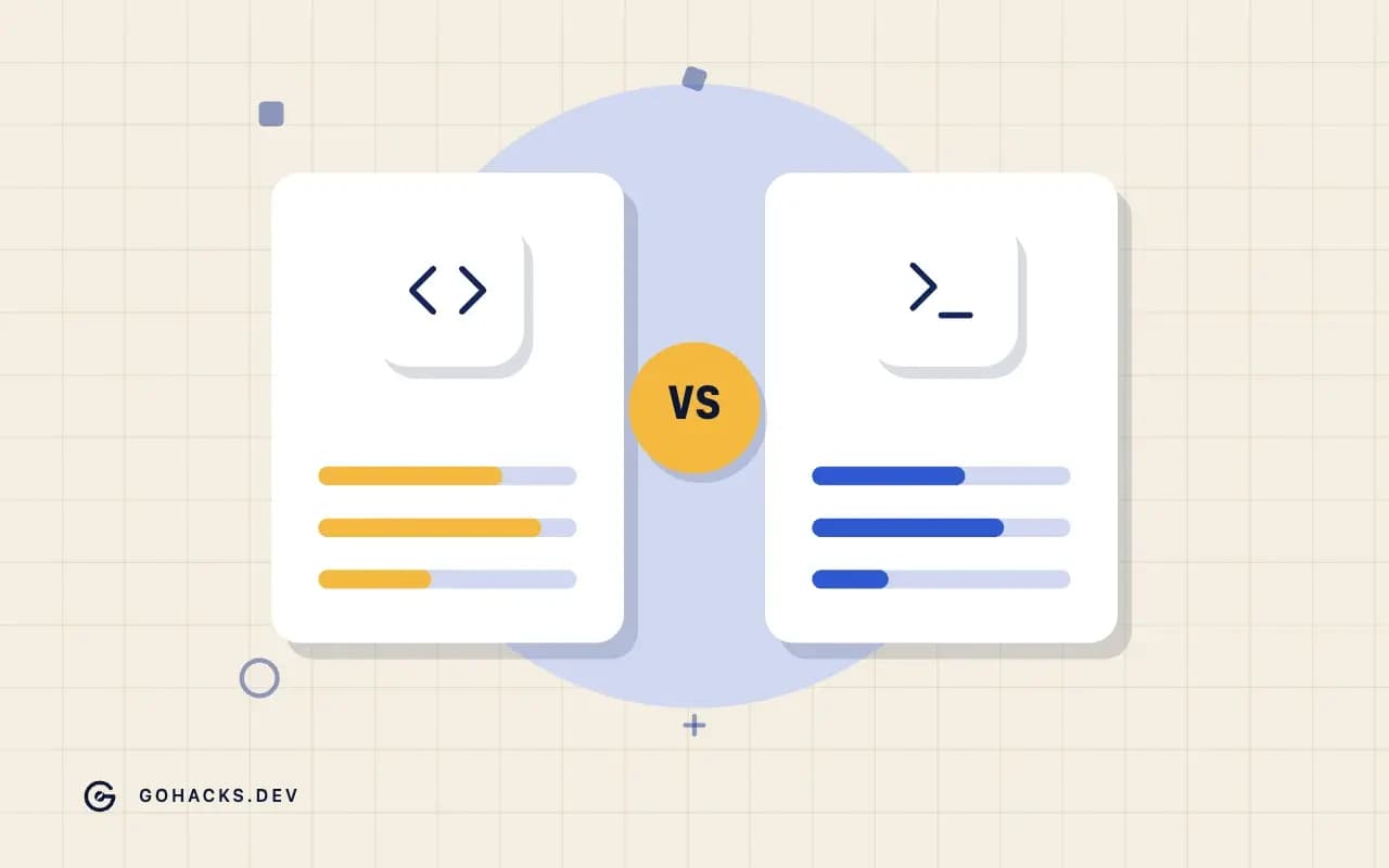 Flat illustration of two options weighed side by side.
