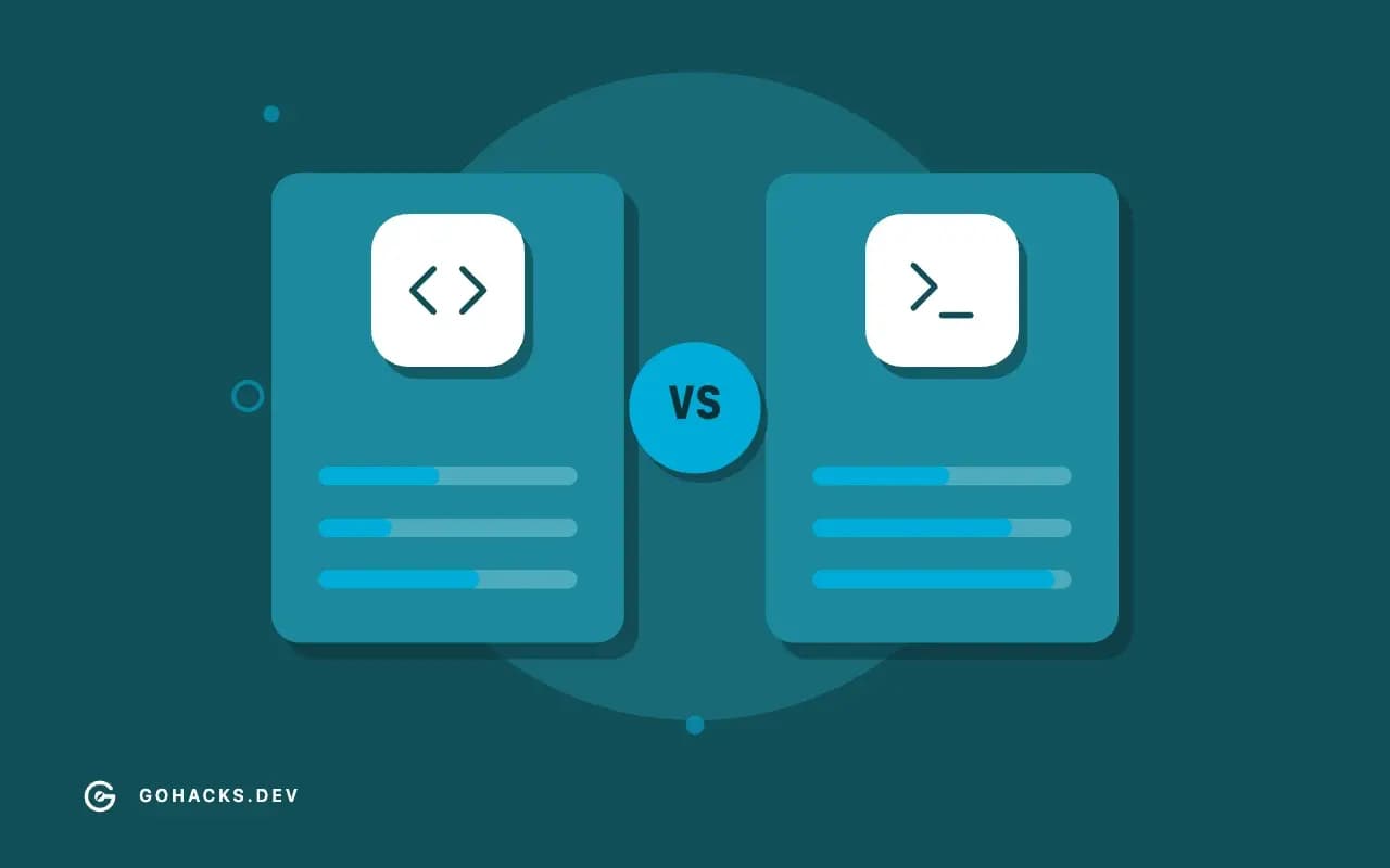 Flat illustration of two options weighed side by side.