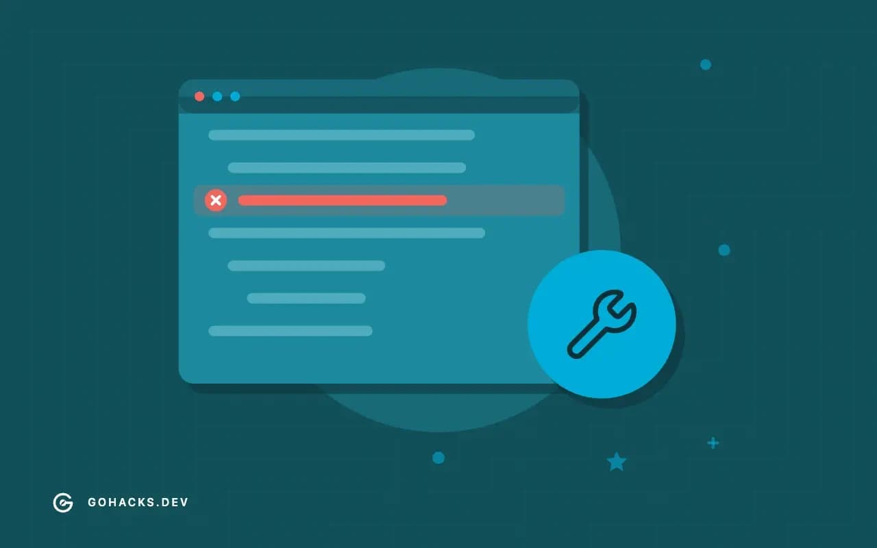 Flat illustration of a log with a failing line and a wrench.